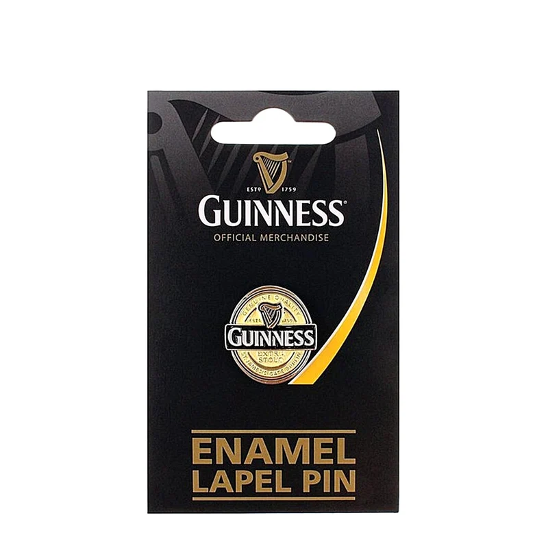 Guinness Enamel Label Pin Badge – Official Guinness Collectible Pin