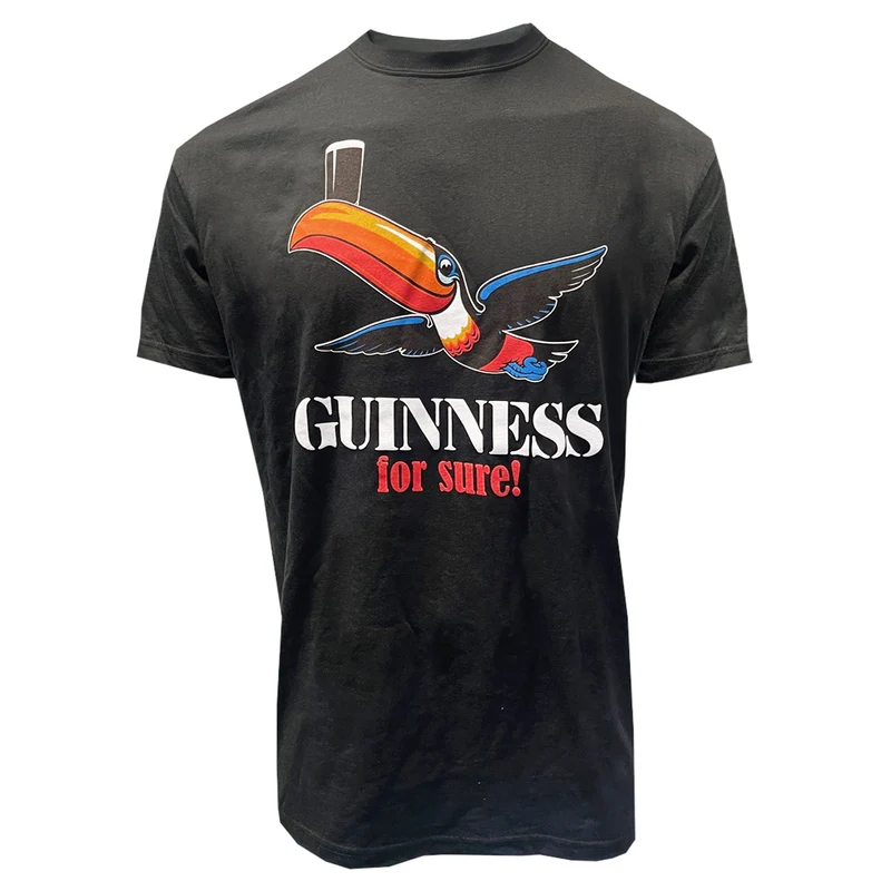 Guinness "for Sure' Black Toucan T-Shirt
