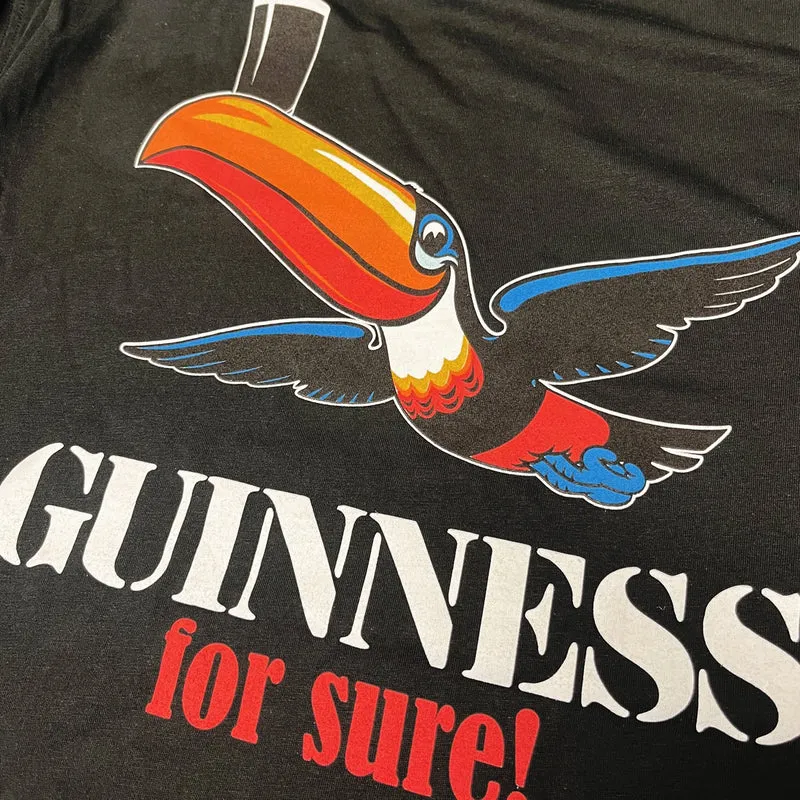 Guinness "for Sure' Black Toucan T-Shirt