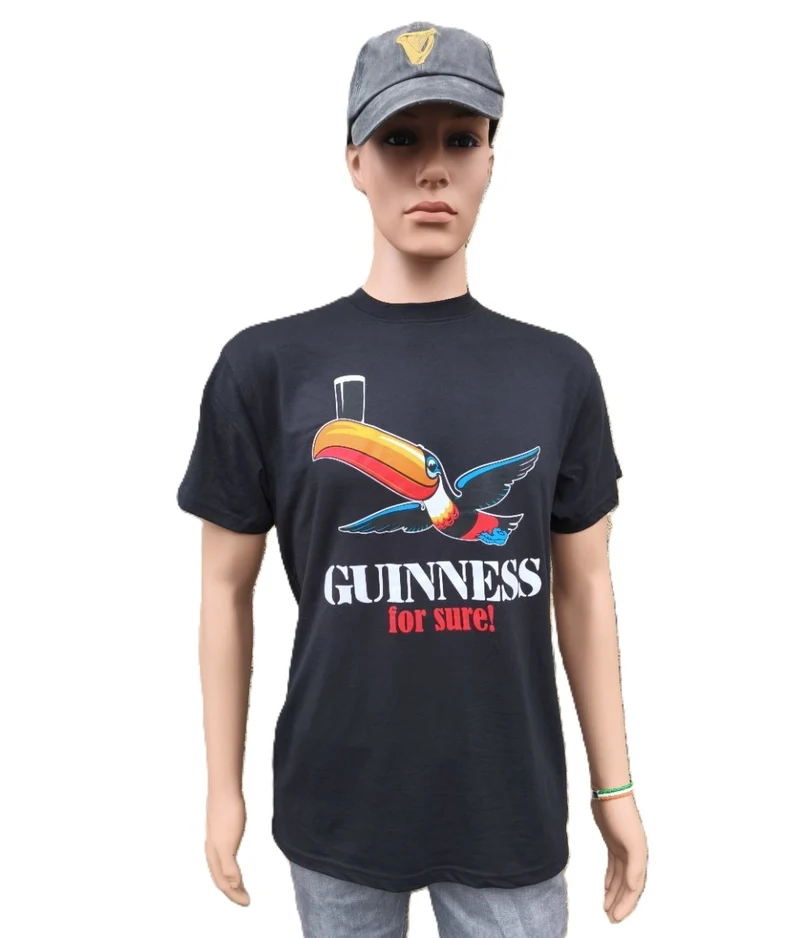 Guinness "for Sure' Black Toucan T-Shirt