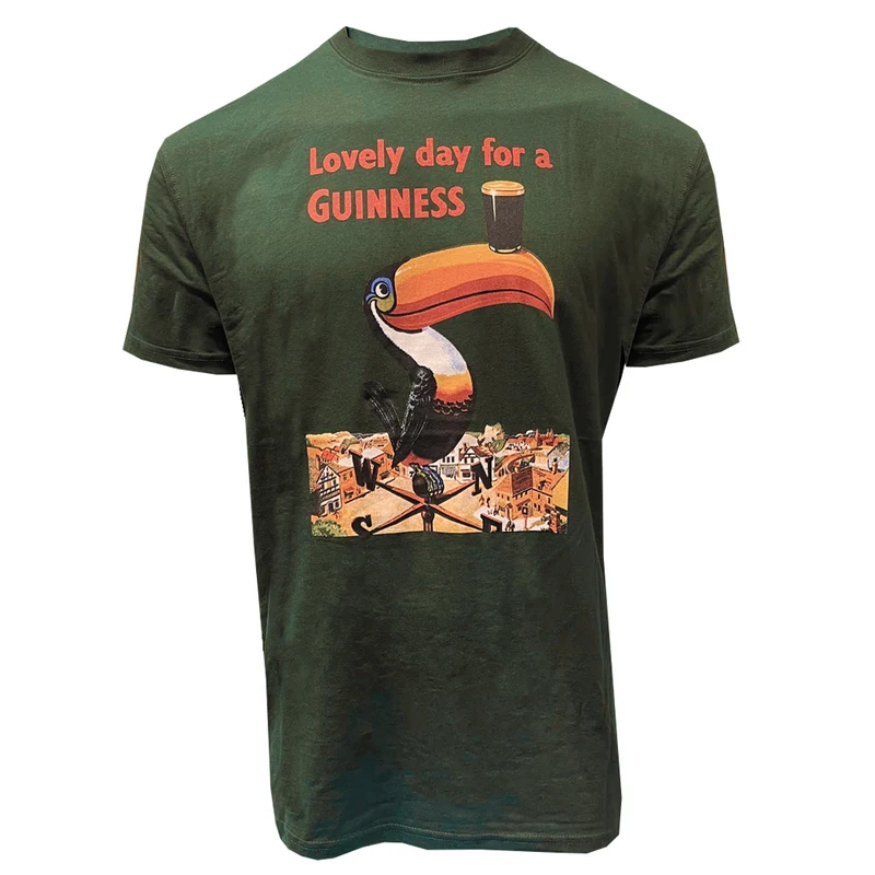 Guinness Toucan Green T Shirt, vintage print