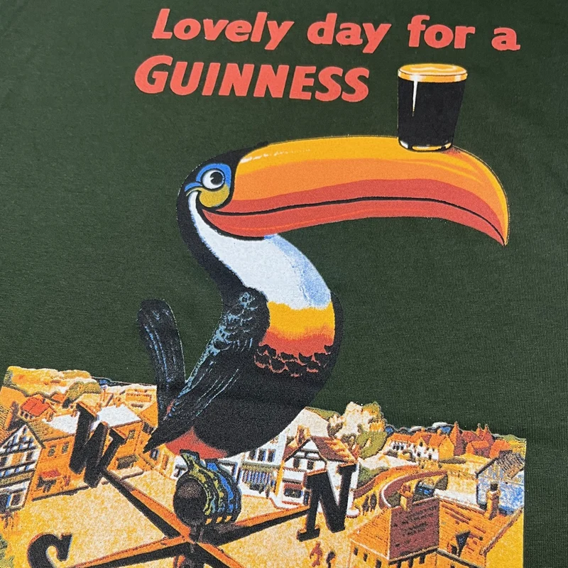 Guinness Toucan Green T Shirt, vintage print