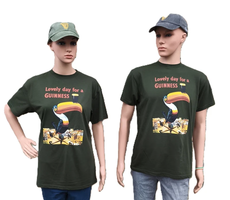 Guinness Toucan Green T Shirt, vintage print