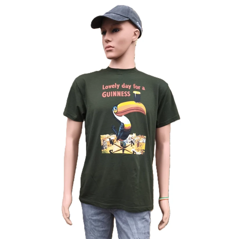 Guinness Toucan Green T Shirt, vintage print