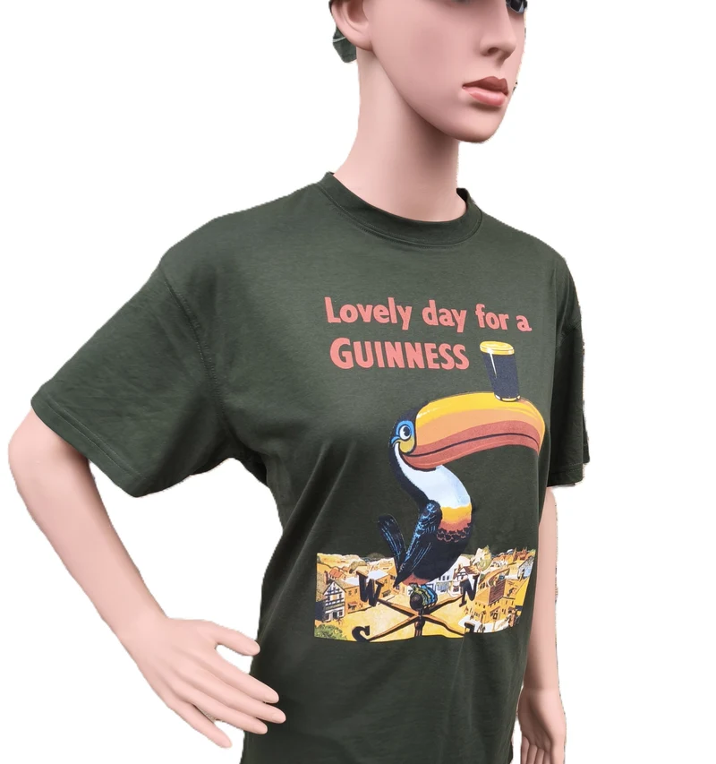 Guinness Toucan Green T Shirt, vintage print