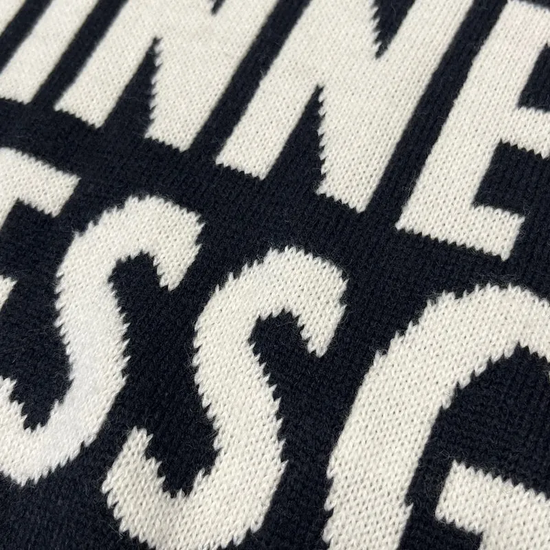 Guinness™ Black and White All-Over Logo chunky Sweater