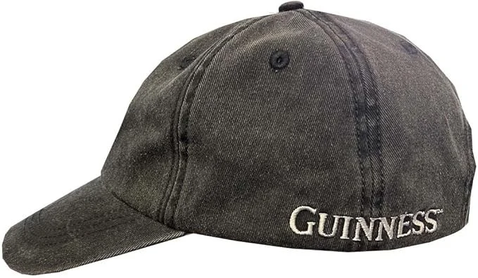 Guinness Harp Black Washed Baseball Cap