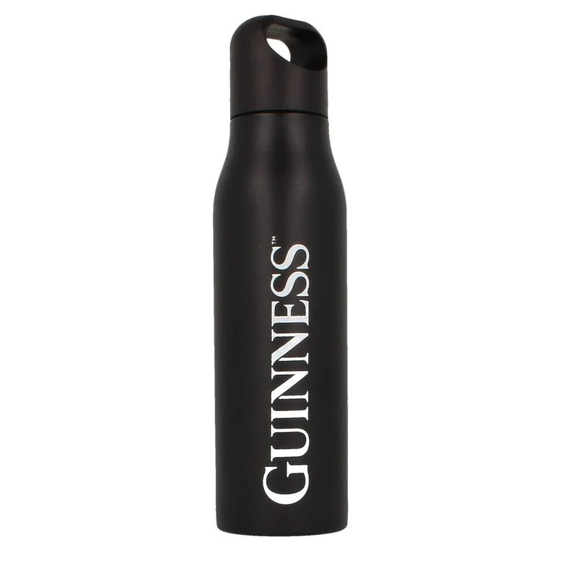 Official Guinness Metal Water Bottle Black Color With Guinness logo