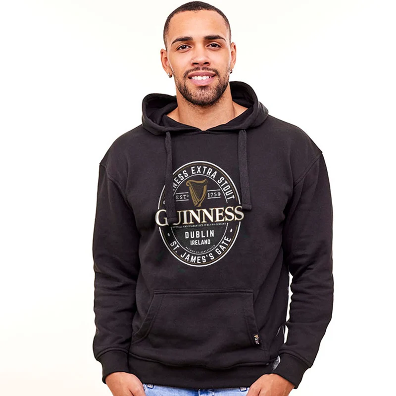 GUINNESS ST. JAMES’S GATE LABEL BLACK HOODIE