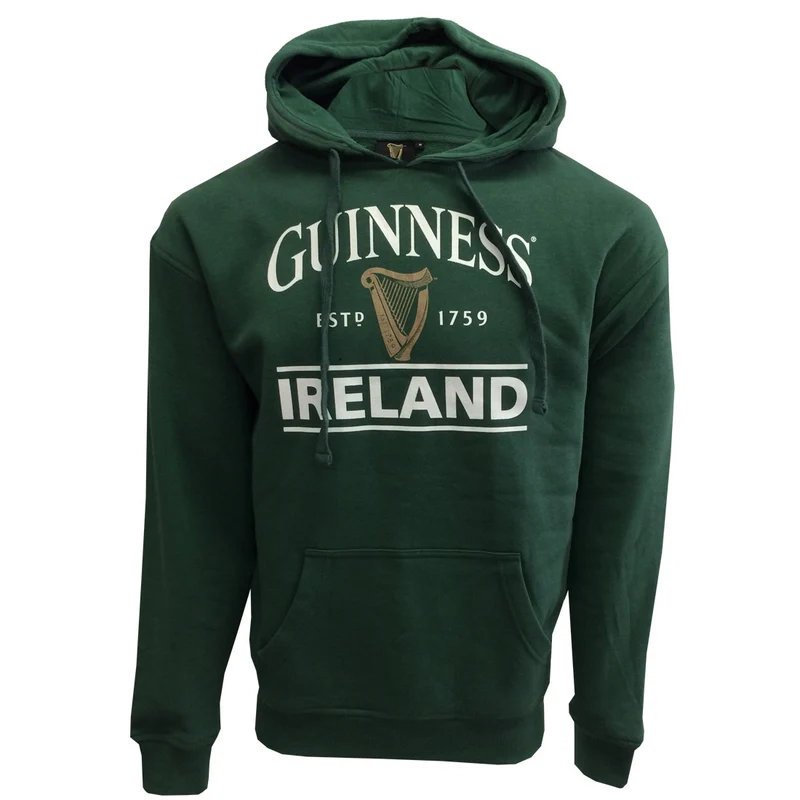 GUINNESS IRELAND BOTTLE GREEN UNISEX HOODIE