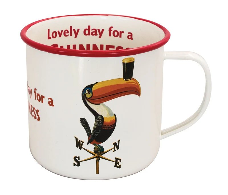 Guinness Enamel Mug - White