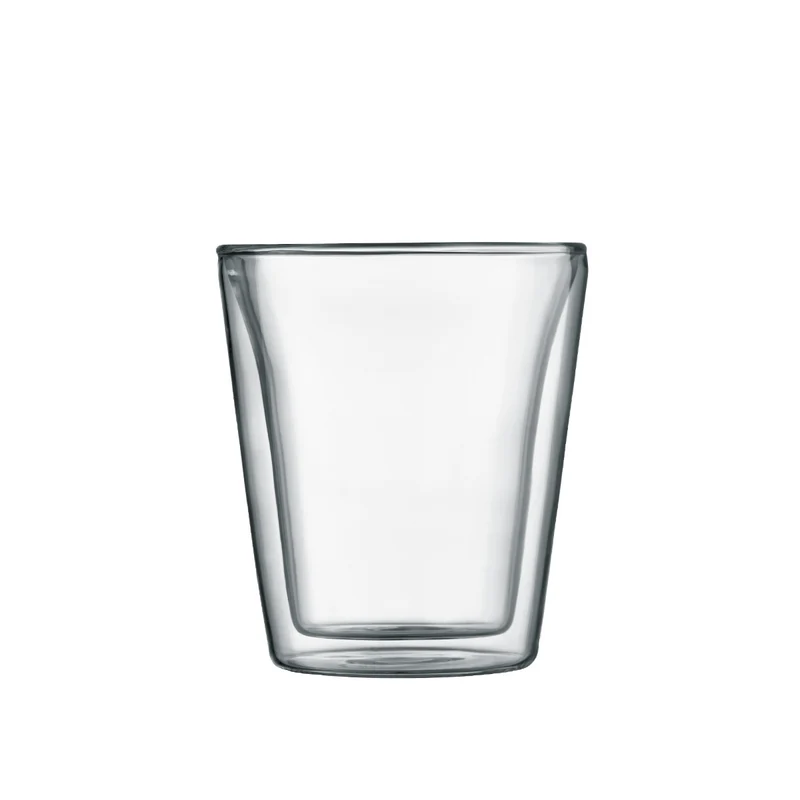 Bodum Doppeltwandige Kaffee- und Teegläser Kanne - Patentiertes Ventil - 200 ml - 6 Stück
