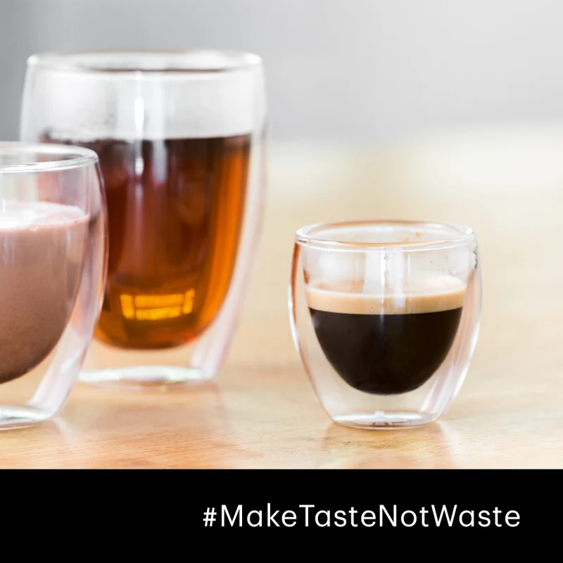 Bodum Doppelwandige Espressogläser Pavina - Patentiertes Ventil - 80 ml - 6 Stück