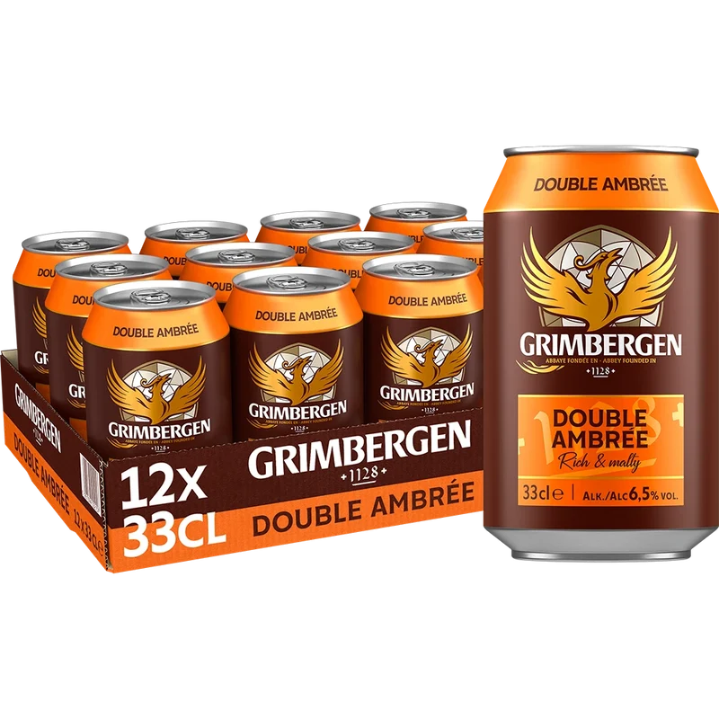Grimbergen Double Ambree 6,5% 12x0,33L Dose zzgl. Pfand