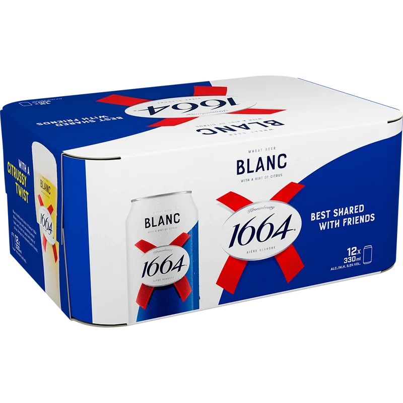 Kronenbourg 1664 Blanc 12x0,33L Dose zzgl. DPG