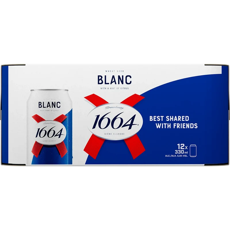 Kronenbourg 1664 Blanc 12x0,33L Dose zzgl. DPG