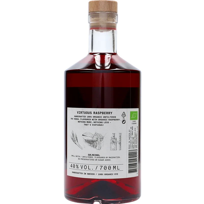 Virtuous by Nature Raspberry Vodka 40% 0,7L FL