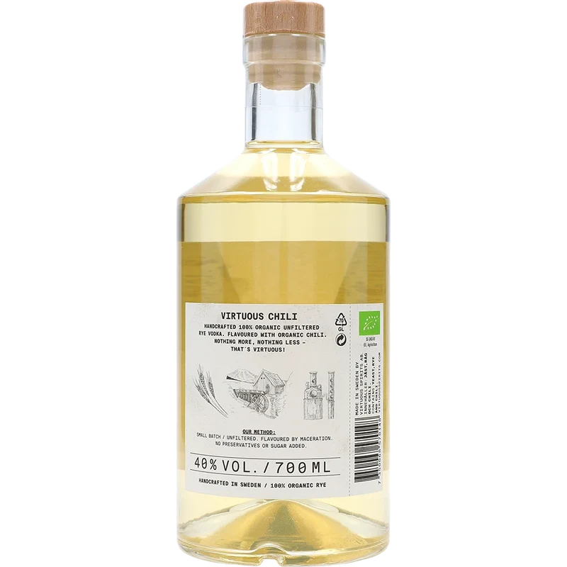 Virtuous by Nature Chili Vodka 40% 0,7L FL