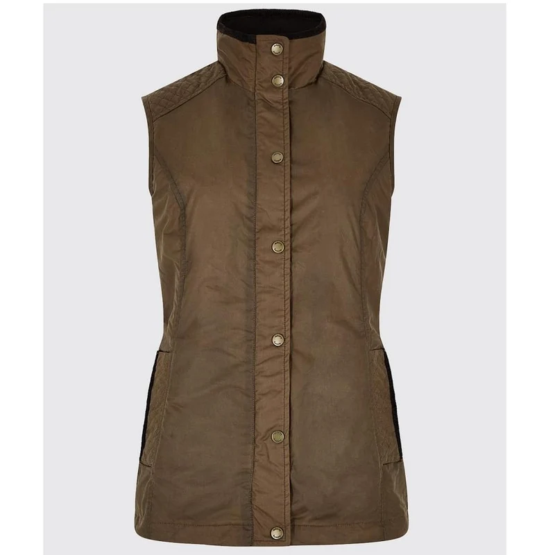 Dubarry Pakenham Wax Gilet Jacket Ginger