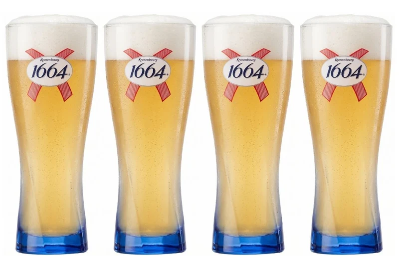 Kronenbourg 1664 Blanc Biergläser 250 ml - 4 Stück