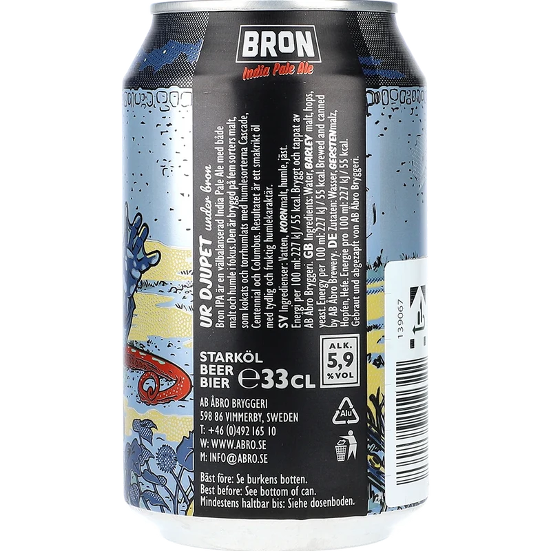Åbro Bron IPA 5,9% 24x0,33L Dose zzgl. DPG Pfand