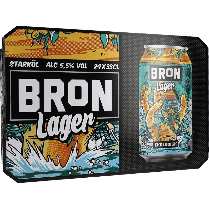 Åbro Bron Lager Ekologisk 5,5% 24x0,33L Dose zzgl. DPG Pfand