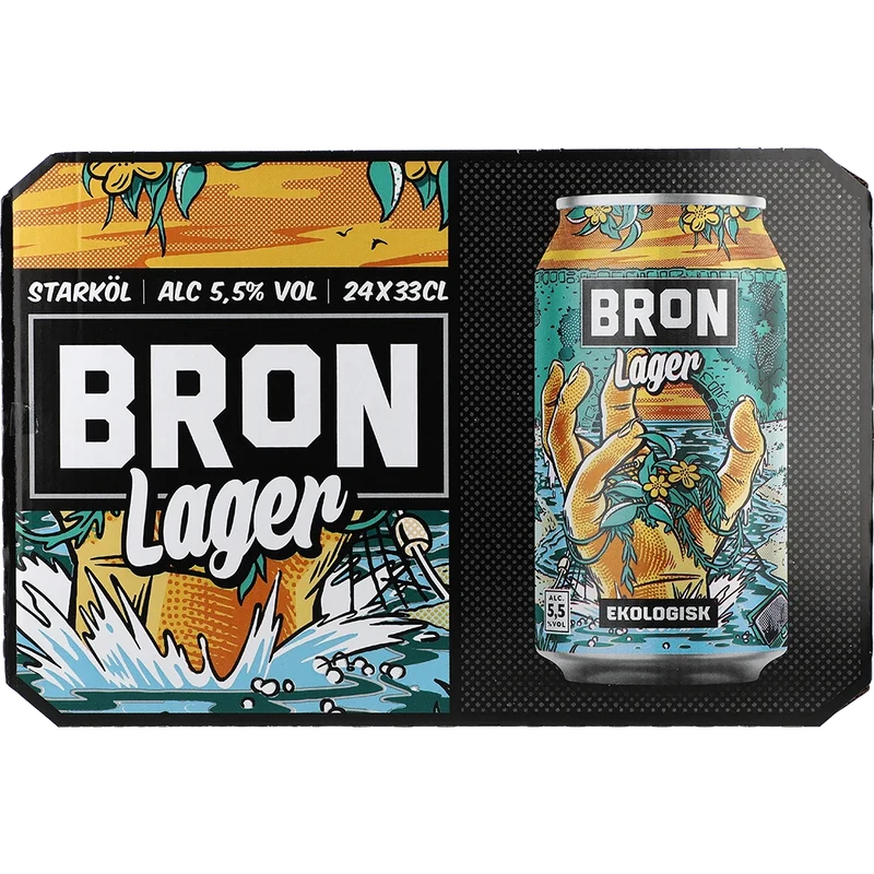 Åbro Bron Lager Ekologisk 5,5% 24x0,33L Dose zzgl. DPG Pfand