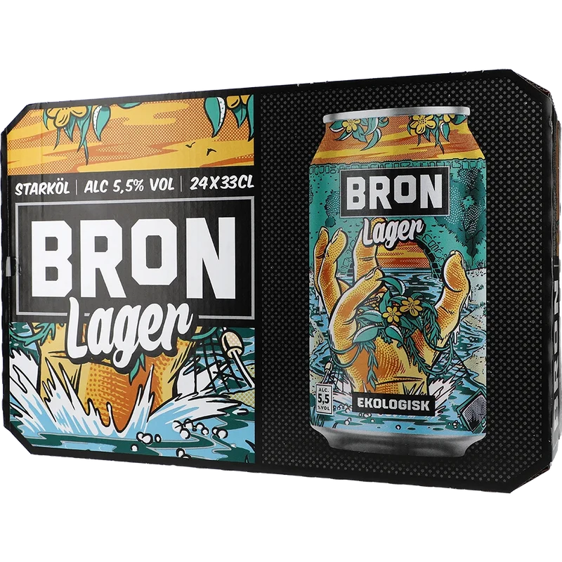 Åbro Bron Lager Ekologisk 5,5% 24x0,33L Dose zzgl. DPG Pfand