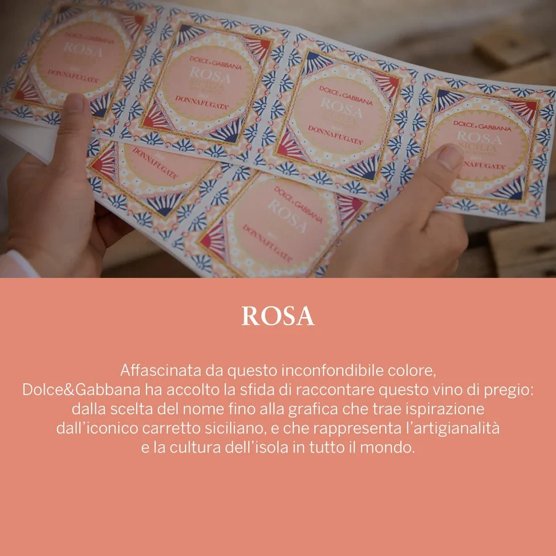 ROSA Dolce&Gabbana e Donnafugata 2020 Sicilia Doc Rosato - in astuccio, 0,75 L