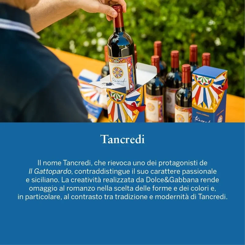 TANCREDI - Dolce&Gabbana e Donnafugata Terre Siciliane IGT Rosso 2020 - Astuccio singolo, 0.75 L