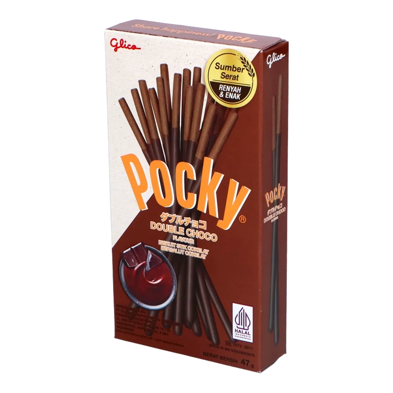POCKY Biskuit Sticks Double Choco 47G