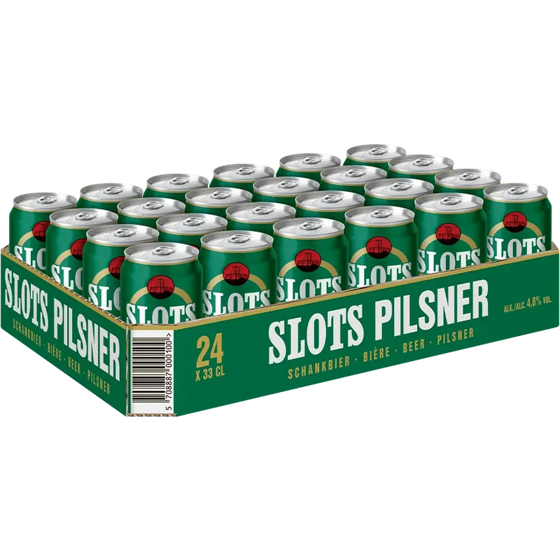 Slots Pilsner 4,6% 24x0,33L Dose zzgl. DPG Pfand