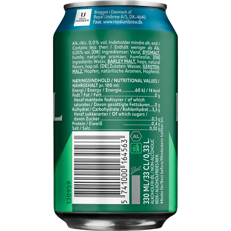 ROYAL Pilsner Alkoholfri 0,0% 24x0,33L Dose zzgl. DPG Pfand