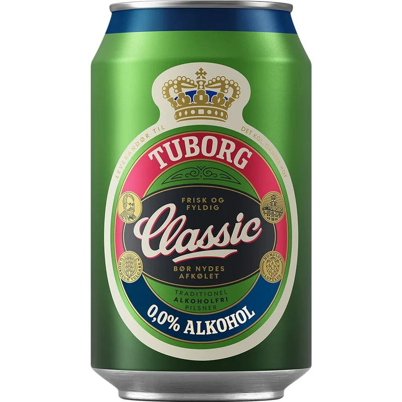Tuborg Classic 0,0% Alkoholfrei 24x0,33L Dose zzgl. DPG
