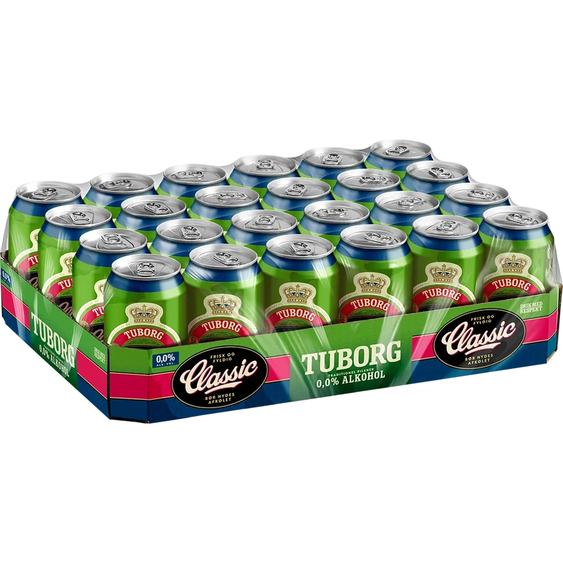 Tuborg Classic 0,0% Alkoholfrei 24x0,33L Dose zzgl. DPG