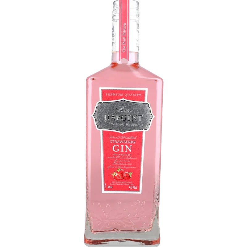 Rose D'Argent Pink Strawberry Gin 40 % 0,7L FL