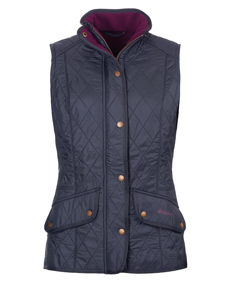 Barbour Cavalry Gilet Navy-Merlot
