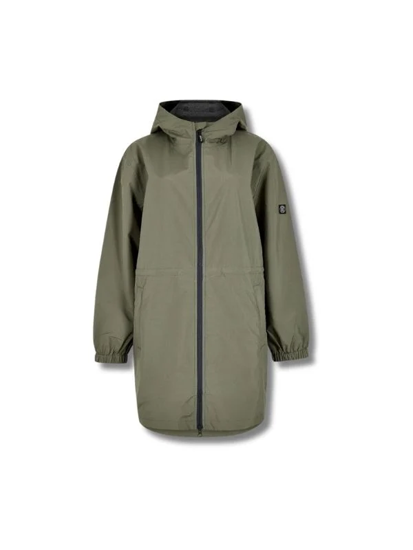 Dubarry Brookside Ladies' Hooded Rain Mac - Kelp