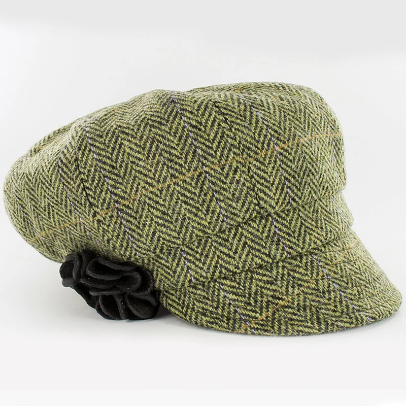 Irish Ladies Wool Newsboy Cap