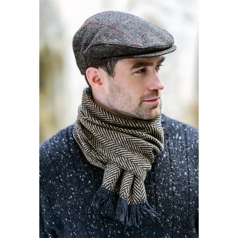 Mucros Weavers Trinity Wool Flat Cap