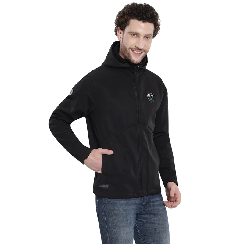 Unisex Ireland The Emerald Isle Black Softshell Jacket