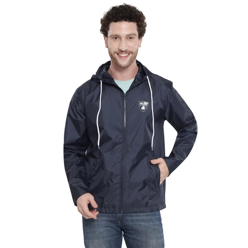 Unisex Ireland The Emerald Isle Navy Rain Jacket