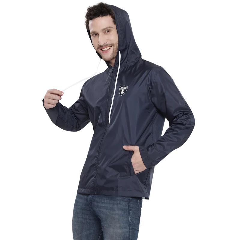 Unisex Ireland The Emerald Isle Navy Rain Jacket