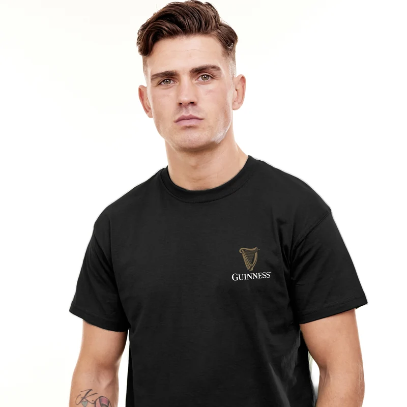 Guinness Harp Black Short Sleeve T-Shirt