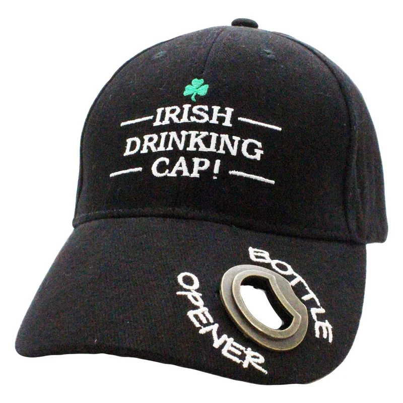 Irish Drinking Baseball Cap & Bottle Opener