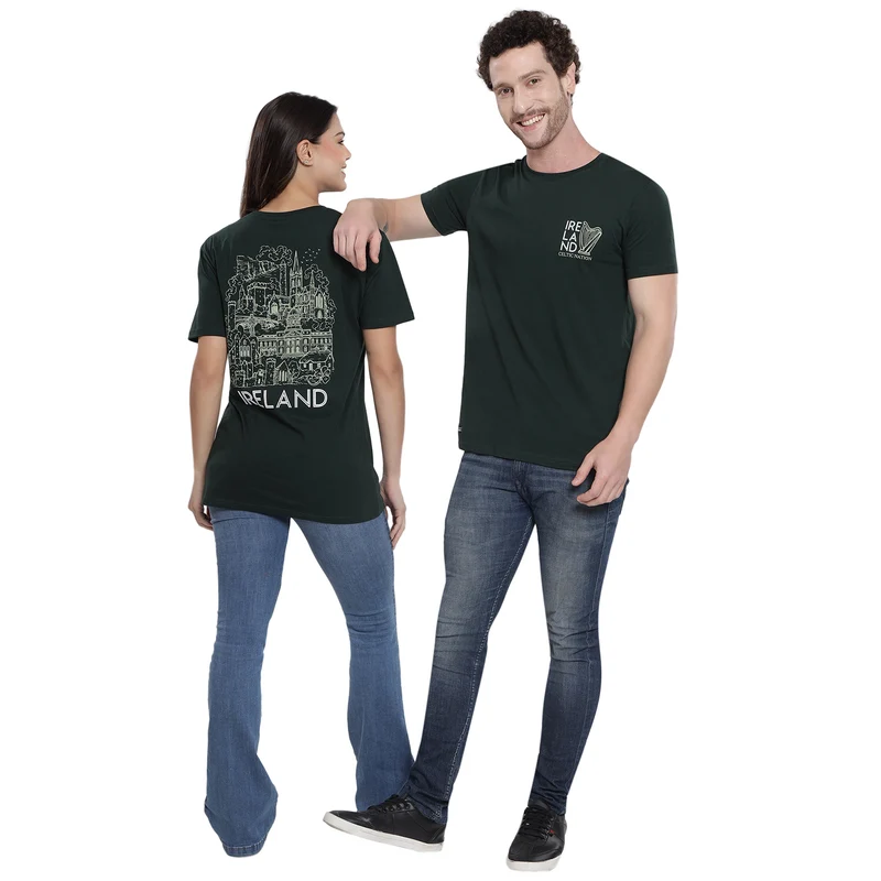 Unisex Viking Ireland Forest Green T-Shirt