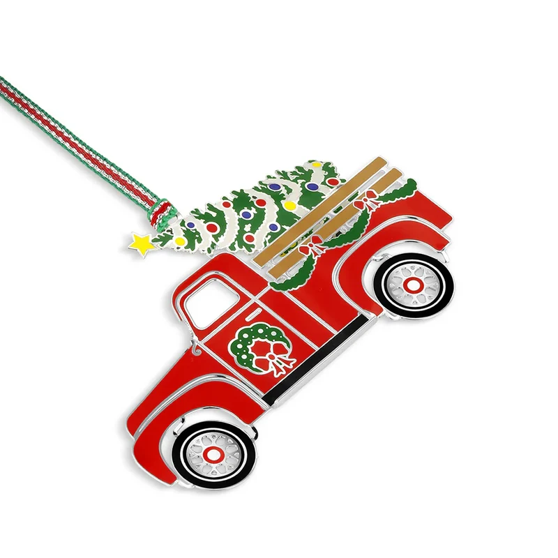 Car with Christmas Tree Decoration