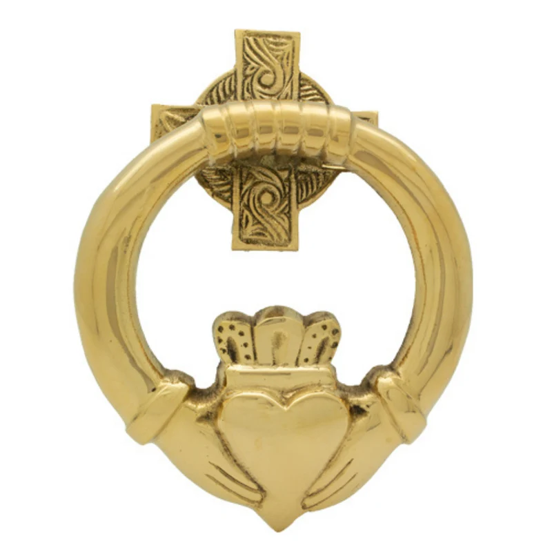 Brass Claddagh Medium Door Knocker
