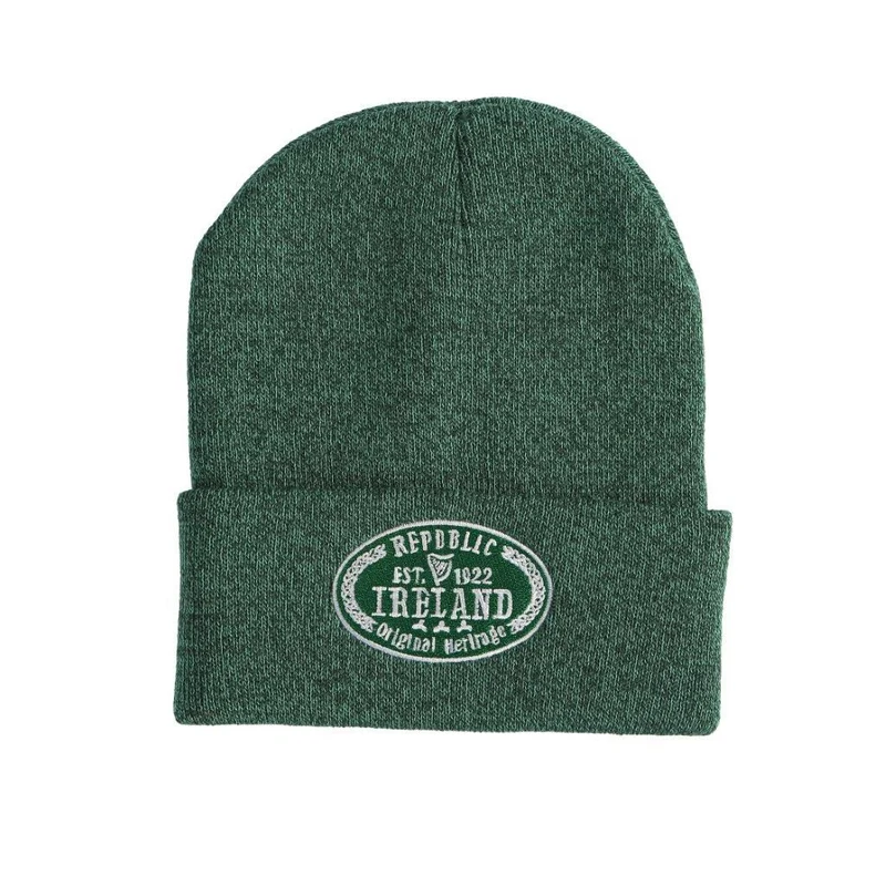 Ireland Green Melange Beanie