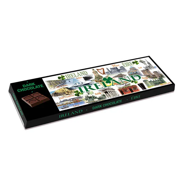 Ireland Famous Landmarks Montage Irish Dark Chocolate 200g